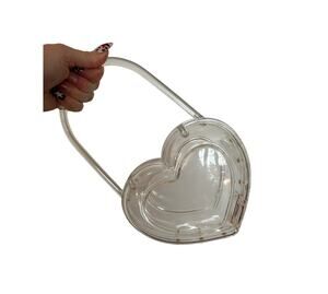 Clear Heart‑Shaped Handbag